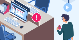 作業を中断せずにパソコンの操作が可能