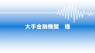 大手金融機関 様